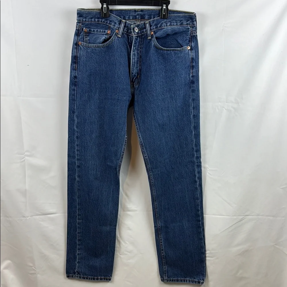 Levi's 505 Classic Men's‎ Straight Leg Blue Jeans Size 34